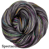 Knitcircus Yarns: Rainbow in the Dark Speckled Skeins, ready to ship