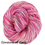 Knitcircus Yarns: Tickled Pink Speckled Skeins, ready to ship yarn