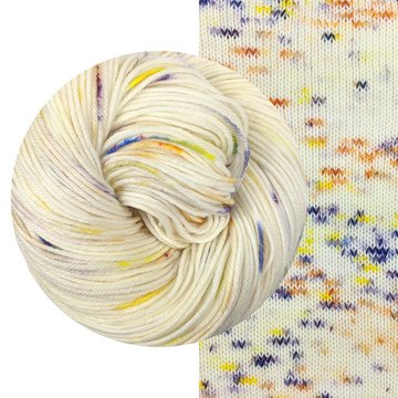 Knitcircus Yarns: Busy Bee Speckled Skeins, ready to ship yarn