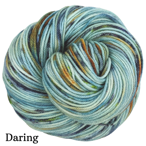 Knitcircus Yarns: Salty Spitoon Speckled Skeins, dyed to order yarn