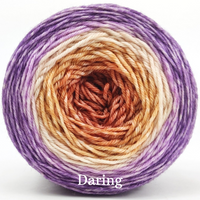 Knitcircus Yarns: Calico Desert Gradient, dyed to order yarn