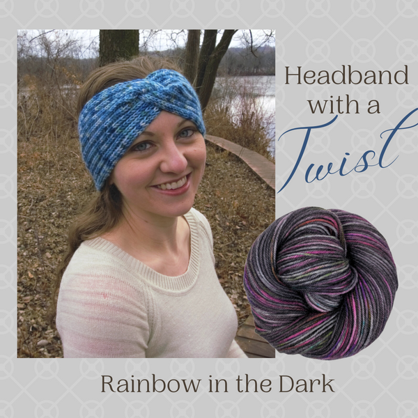 Headband With a Twist Yarn Pack, pattern not included, dyed to order