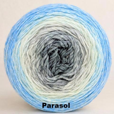 Knitcircus Yarns: April Skies Gradient, dyed to order yarn