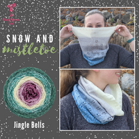 Snow and Mistletoe Yarn Pack, pattern not included, ready to ship