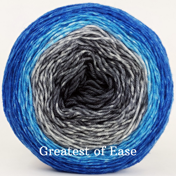 Knitcircus Yarns: Fear is the Mind Killer Panoramic Gradient, ready to ship yarn