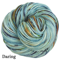 Knitcircus Yarns: Salty Spitoon Speckled Skeins, ready to ship yarn