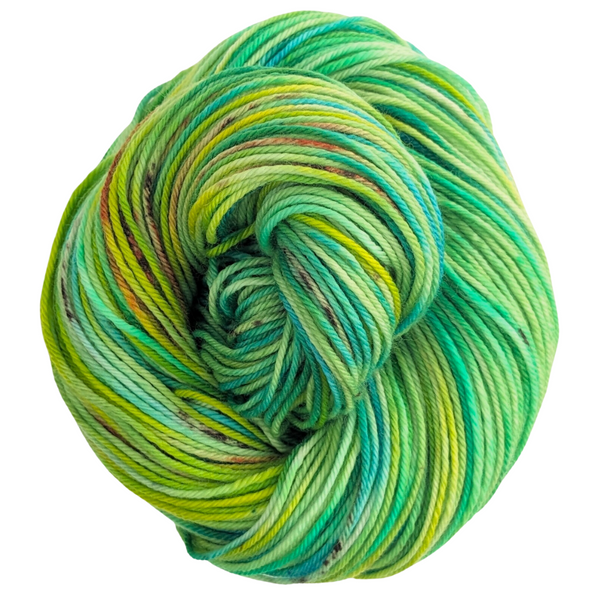 Knitcircus Yarns: One In Chameleon 100g Speckled Handpaint skein, Daring, ready to ship yarn