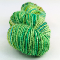 Knitcircus Yarns: One In Chameleon 100g Speckled Handpaint skein, Daring, ready to ship yarn
