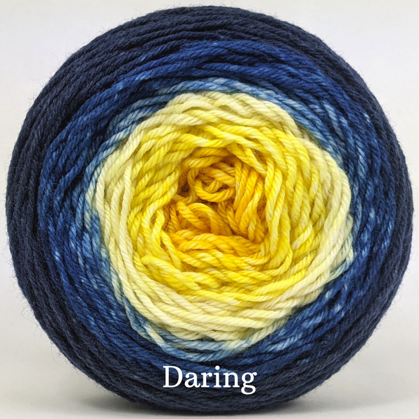 Knitcircus Yarns: Ring It In Panoramic Gradient, ready to ship yarn