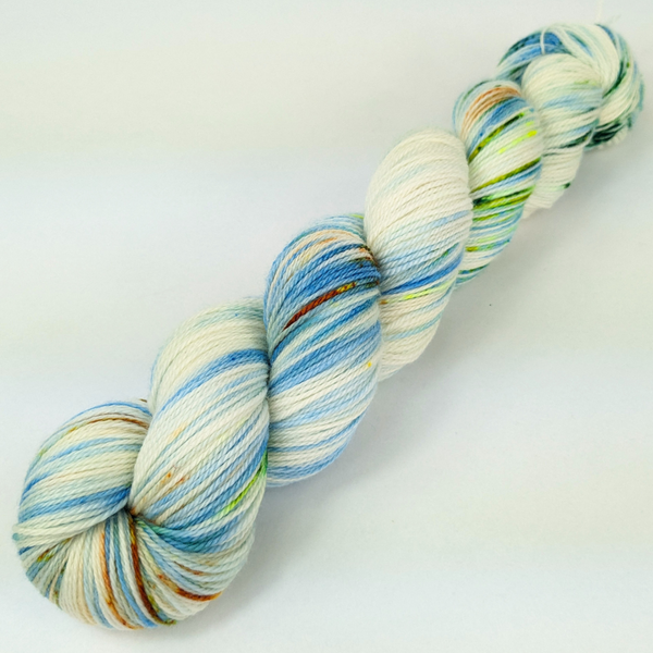Knitcircus Yarns: Midwest Nice 100g Speckled Handpaint skein, Opulence, ready to ship yarn