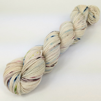 Knitcircus Yarns: Vintage 100g Speckled Handpaint skein, Divine, ready to ship yarn