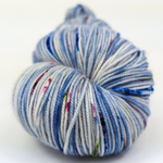 Knitcircus Yarns: Keepsake 100g Speckled Handpaint skein, Trampoline, ready to ship yarn