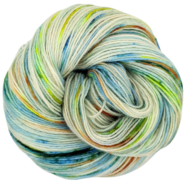 Knitcircus Yarns: Midwest Nice 100g Speckled Handpaint skein, Breathtaking BFL, ready to ship yarn