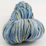 Knitcircus Yarns: You Can't Tuna Fish 100g Speckled Handpaint skein, Trampoline, ready to ship yarn
