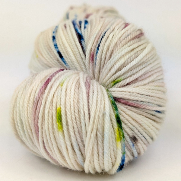 Knitcircus Yarns: Vintage 100g Speckled Handpaint skein, Greatest of Ease, ready to ship yarn