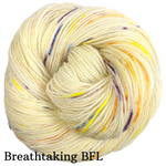 Knitcircus Yarns: Busy Bee Speckled Skeins, ready to ship yarn