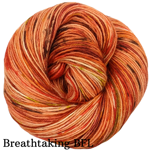 Knitcircus Yarns: The Great Pumpkin Speckled Skeins, ready to ship yarn