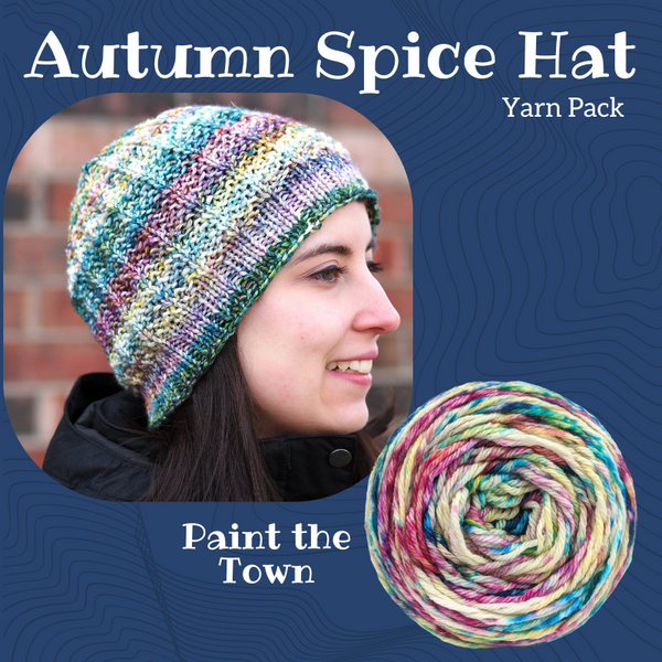 Autumn Spice Hat Yarn Pack, pattern not included, dyed to order