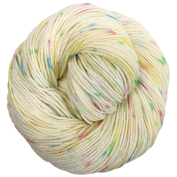 Knitcircus Yarns: Make Believe 100g Speckled Handpaint skein, Parasol, ready to ship yarn - SALE
