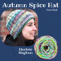 Autumn Spice Hat Yarn Pack, pattern not included, ready to ship