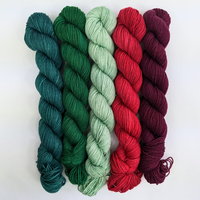 Knitcircus Yarns: Santa's Workshop Skein Bundle, various bases and sizes, ready to ship