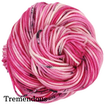 Knitcircus Yarns: Tickled Pink Speckled Skeins, ready to ship yarn
