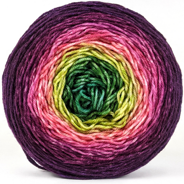 Knitcircus Yarns: Just Beet It Panoramic Gradient, ready to ship yarn