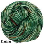 Knitcircus Yarns: The Dark Hedges Speckled Skeins, ready to ship yarn