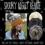 CLOSED: PREORDER: Spooky Night Beanie Yarn Pack, pattern not included, dyed to order
