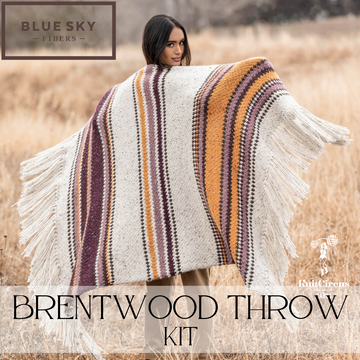 Brentwood Throw Yarn Pack, pattern not included -  PREORDER