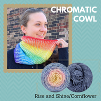 Chromatic Cowl Yarn Pack, pattern not included, dyed to order