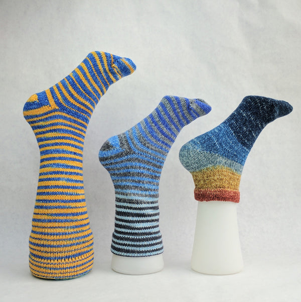 Knitcircus Yarns: Stargazing Panoramic Gradient Matching Socks Set (small), Greatest of Ease, ready to ship yarn