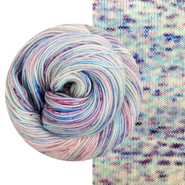 Knitcircus Yarns: Island of Misfit Toys Speckled Skeins, ready to ship yarn