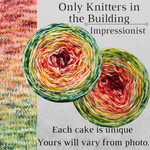 Knitcircus Yarns: Only Knitters in the Building Impressionist Gradient, dyed to order yarn