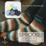 Sprocket Socks, pattern not included, ready to ship