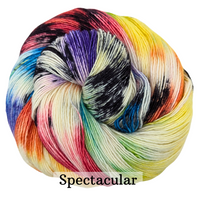 Knitcircus Yarns: The First Pride Was a Riot Speckled Skeins, dyed to order yarn