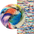 Knitcircus Yarns: The First Pride Was a Riot Speckled Skeins, dyed to order yarn