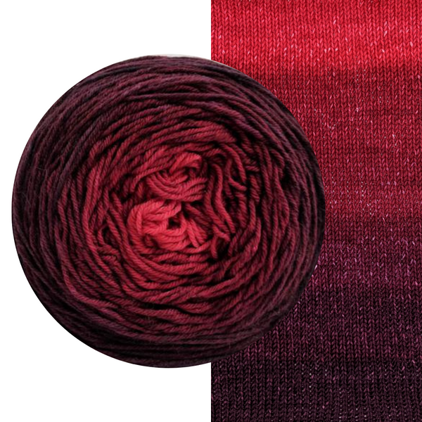 Knitcircus Yarns: Vampire Boyfriend Gradient, ready to ship yarn