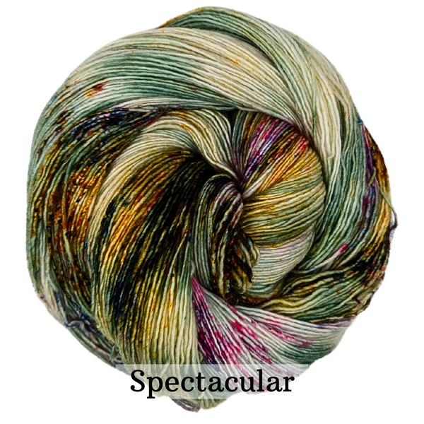 Knitcircus Yarns: Among the Wildflowers Speckled Skeins, ready to ship yarn