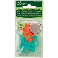 Clover Locking Stitch Markers, 20 count, ready to ship