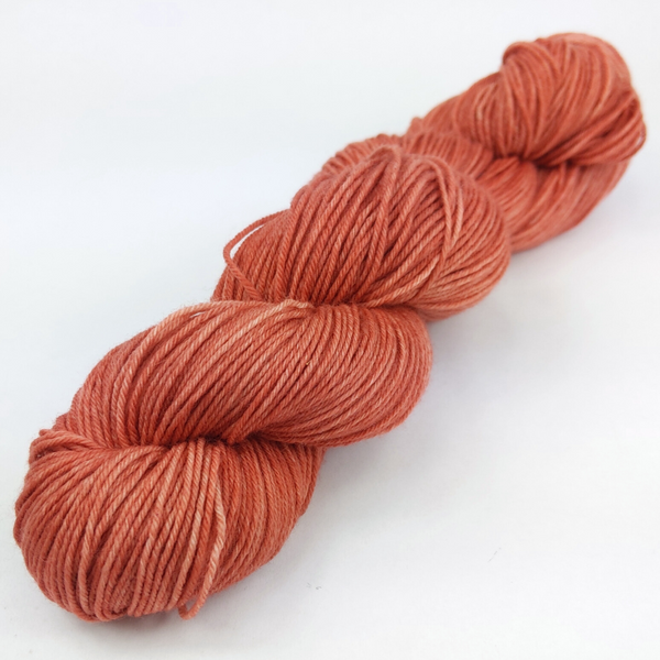 Knitcircus Yarns: Terra Cotta Kettle-Dyed Semi-Solid skeins, dyed to order yarn