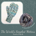 The World's Simplest Mittens Yarn Pack, pattern not included, dyed to order