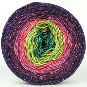 Knitcircus Yarns: Just Beet It 100g Panoramic Gradient, Sparkle, ready to ship yarn