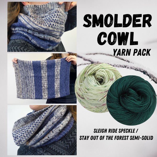 Smolder Cowl Yarn Pack, pattern not included, dyed to order