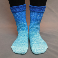 Knitcircus Yarns: Peace, Love, and Understanding Panoramic Gradient Matching Socks Set, dyed to order yarn