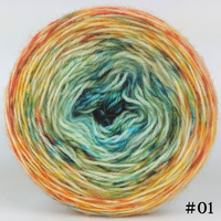 Knitcircus Yarns: Step Right Up 100g Impressionist Gradient, Breathtaking BFL, choose your cake, ready to ship yarn