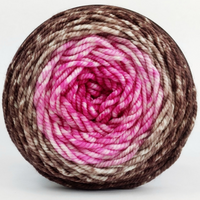 Knitcircus Yarns: Chocolate and Flowers 100g Panoramic Gradient, Tremendous, ready to ship