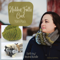 Hidden Falls Cowl Yarn Pack, pattern not included, ready to ship