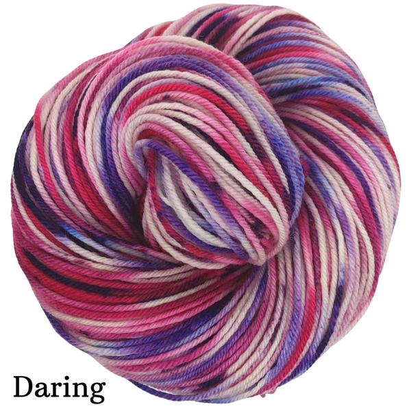 Knitcircus Yarns: Budding Romance Speckled Handpaint Skeins, dyed to order yarn
