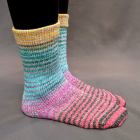 Knitcircus Yarns: Twister Extreme Striped Matching Socks Set, dyed to order yarn